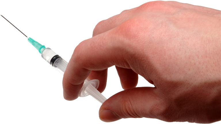 Download - Injection In Hand Png (820x535), Png Download