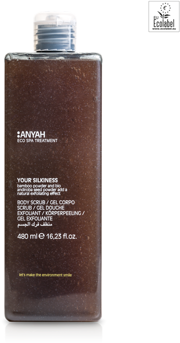 Exfoliating Scrub Body Gel, 480 Ml, Ecolabel Certified, - Perfume (570x740), Png Download