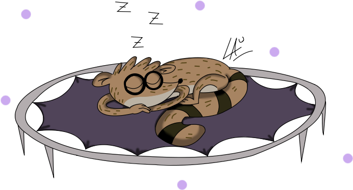 Mordecai Durmiendo (740x477), Png Download