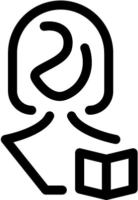 Woman Reading Vector - Icon (400x400), Png Download