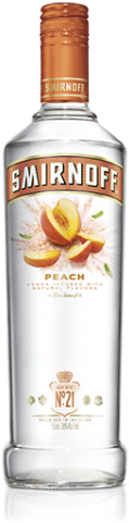 Smirnoff Peach Twist Vodka - Smirnoff Vodka Peach (405x500), Png Download
