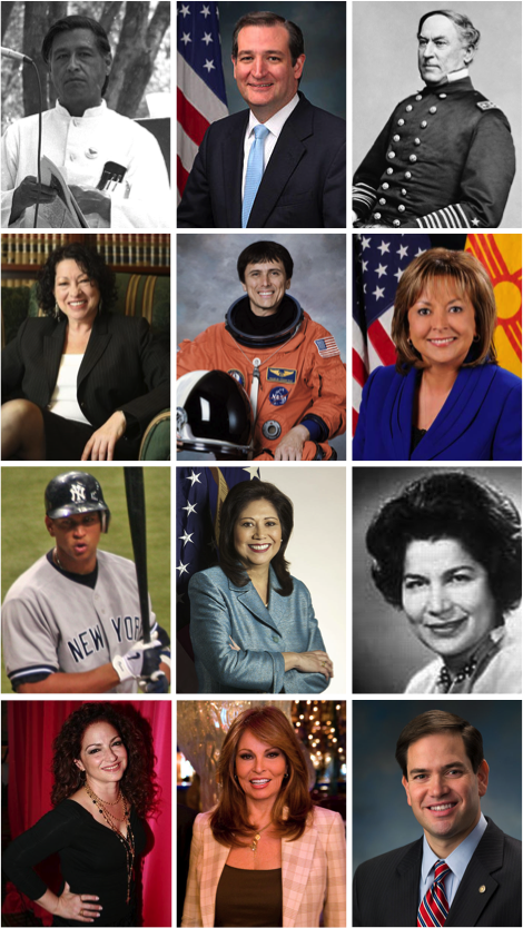 Hispanic And Latino Americans Wikipedia - Latino Américains Célèbres (470x834), Png Download