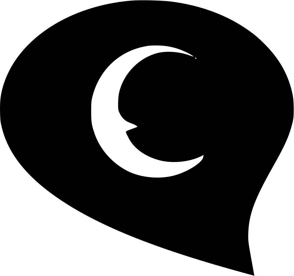 Moon Night Midnight Message Comments - Portable Network Graphics (981x920), Png Download