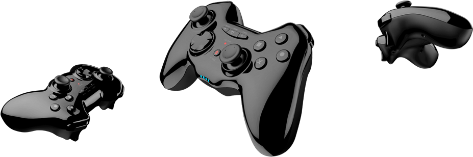 Six-axis Functionality Which Is Required By Some Games - Gioteck Gc-2 Wireless Controller (1000x350), Png Download