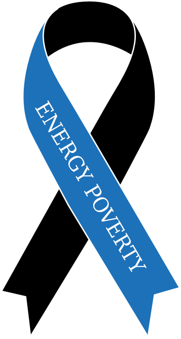 This Free Icons Png Design Of Energy Poverty Ribbon (373x696), Png Download