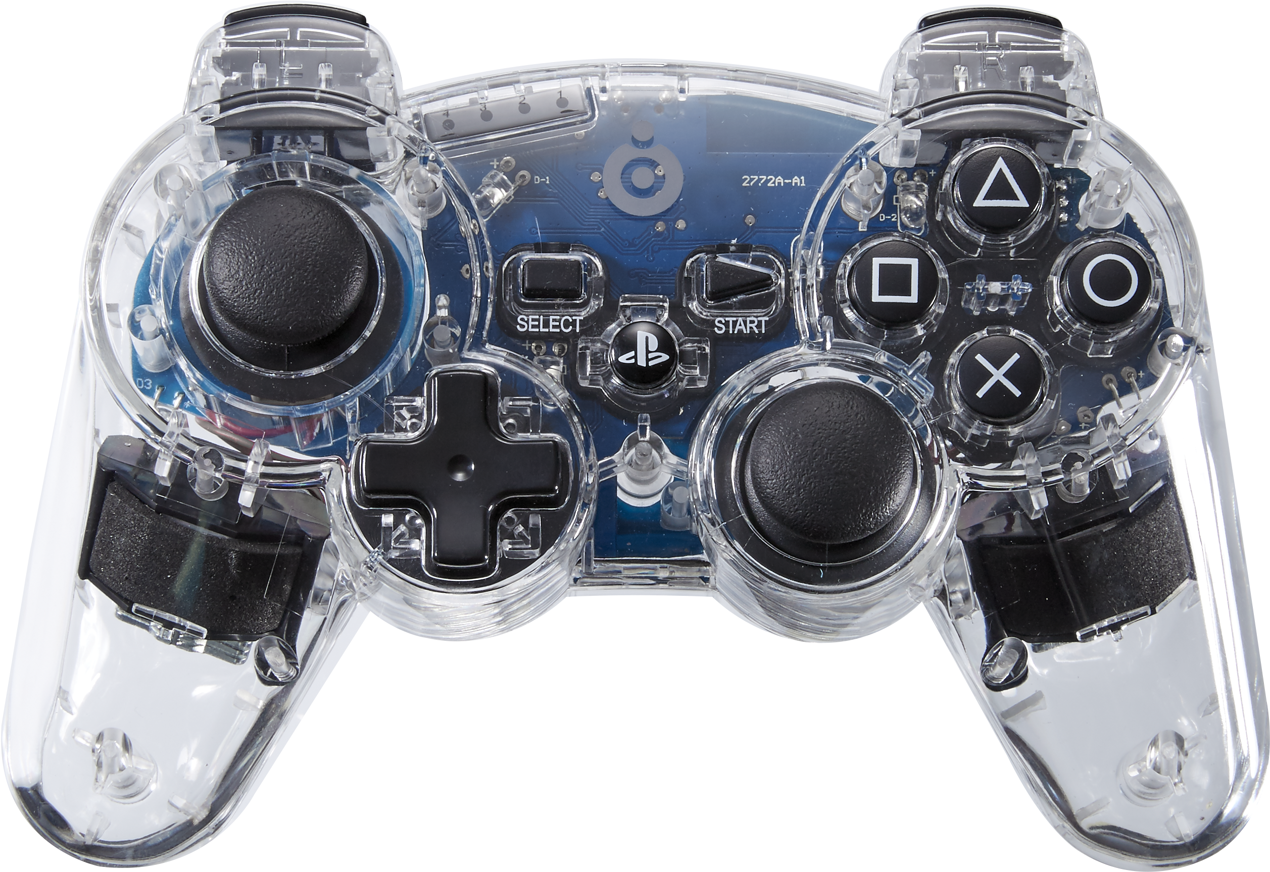 Png Original - Big Ben Luminous Wireless Controller (blauw) Playstation (2848x2147), Png Download