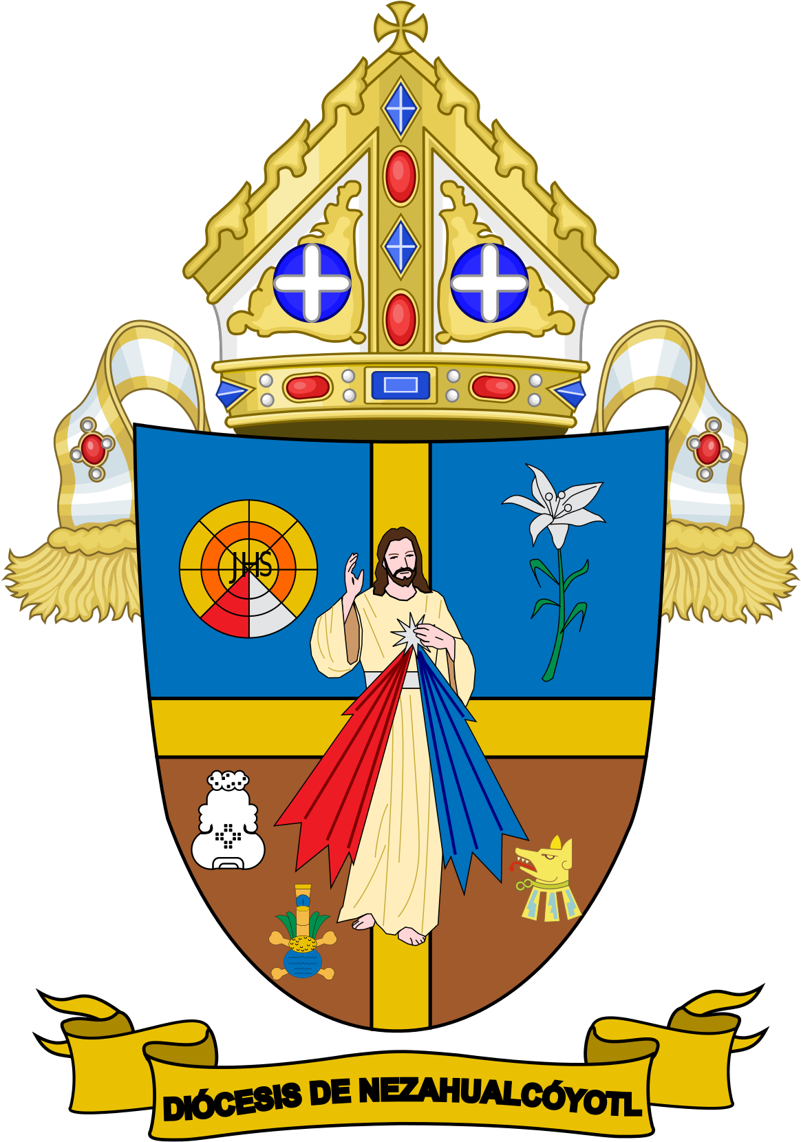 Roman Catholic Diocese Of Netzahualcóyotl (1200x1697), Png Download