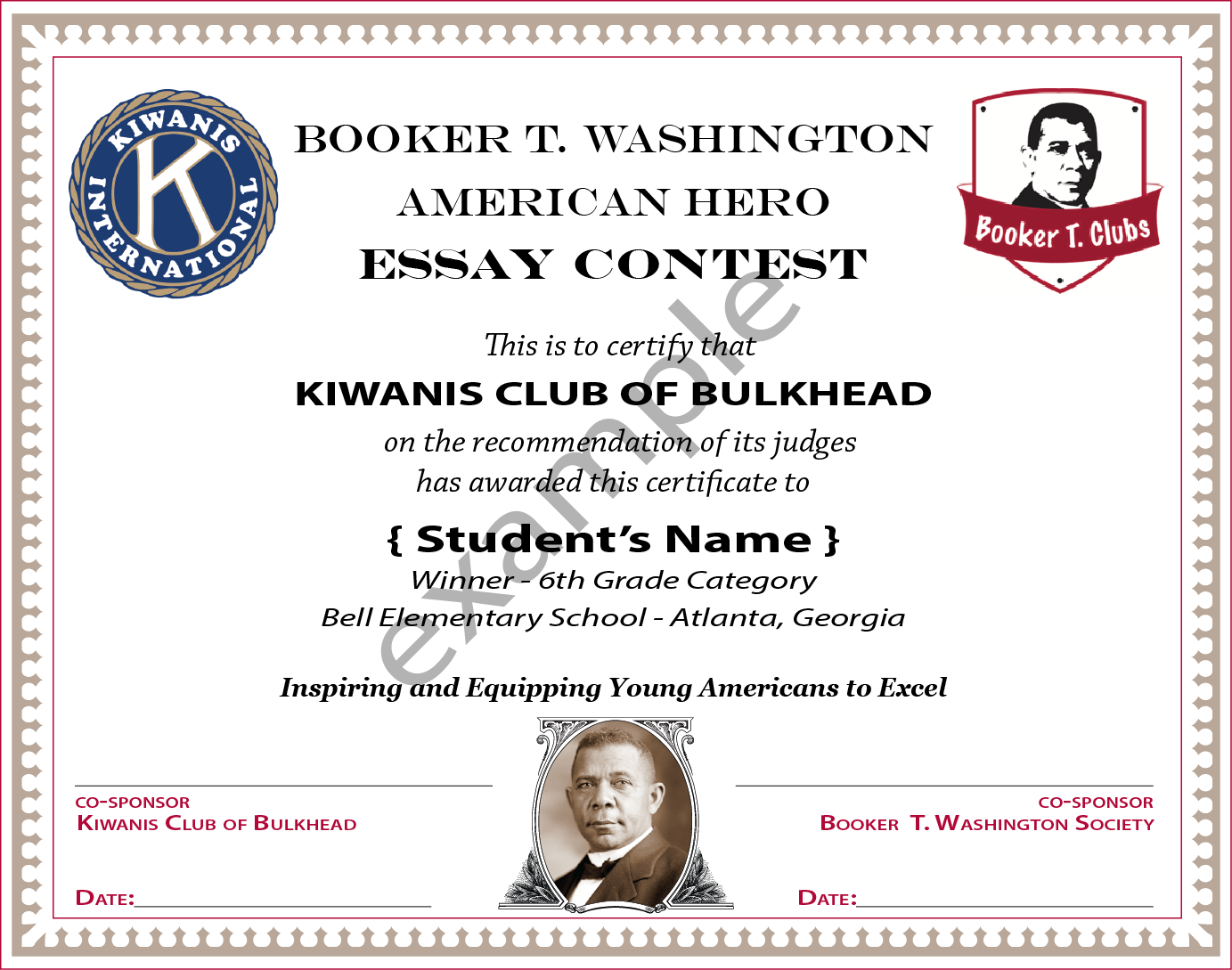 With Thanks - - Lafayette Kiwanis Club Logo Rectangle Magnet (1383x1089), Png Download