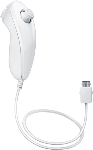 Hook The Nunchuk Accessory Up To Your Wii Remote™ Plus - Official Nunchuk Controller Pad Wii & Wii U (640x480), Png Download