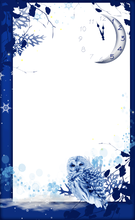 Photo Frame - Winter Midnight - Illustration (274x448), Png Download
