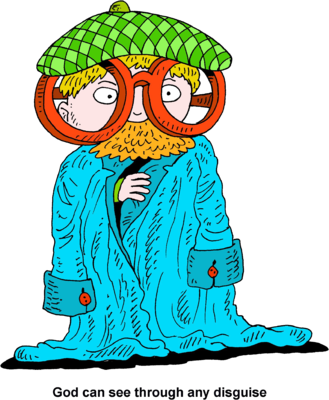 God Sees Through Disguises - پاتو اندازه گلیمت دراز کن (329x400), Png Download