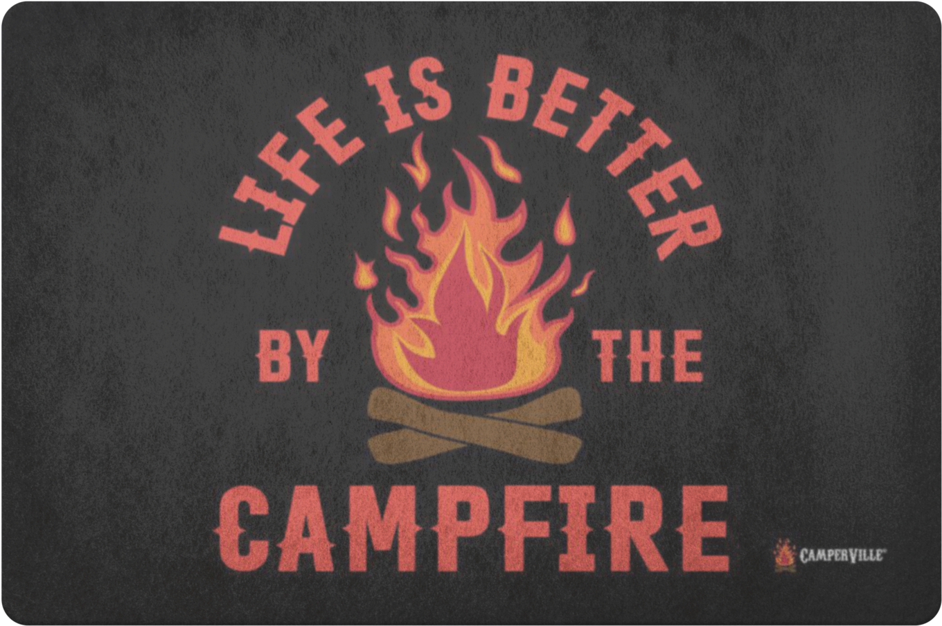 "life Is Better By The Campfire" Doormat - Life Is Better By The Campfire - Tanks (1400x1400), Png Download
