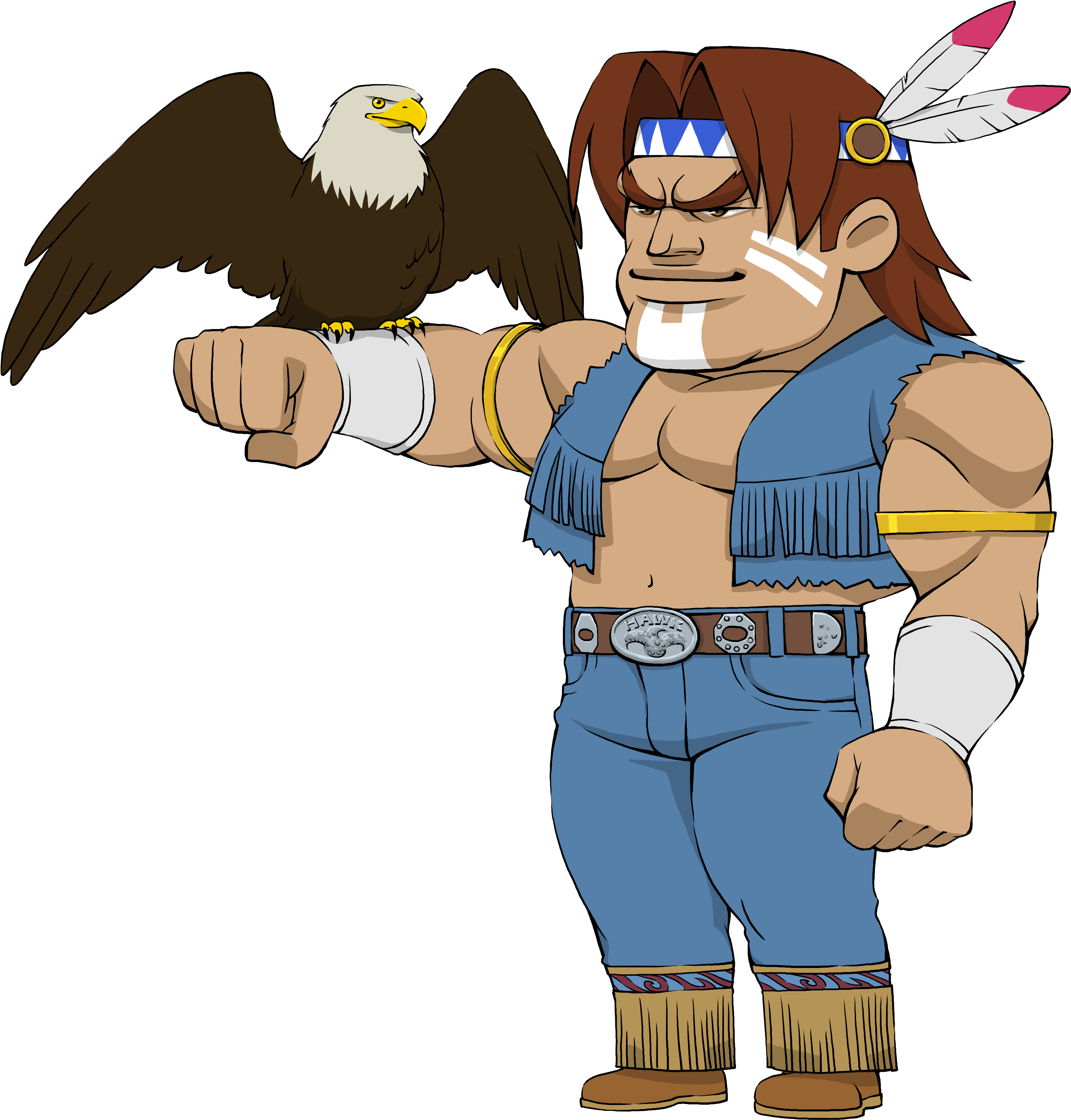 Thawk Ultra Sf4 Chib - T Hawk Street Fighter Chibi (3445x4093), Png Download