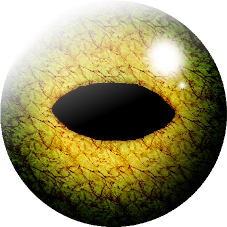 Frog Eye By Ryuzaki - Yellow Eye Png Transparent (1000x500), Png Download