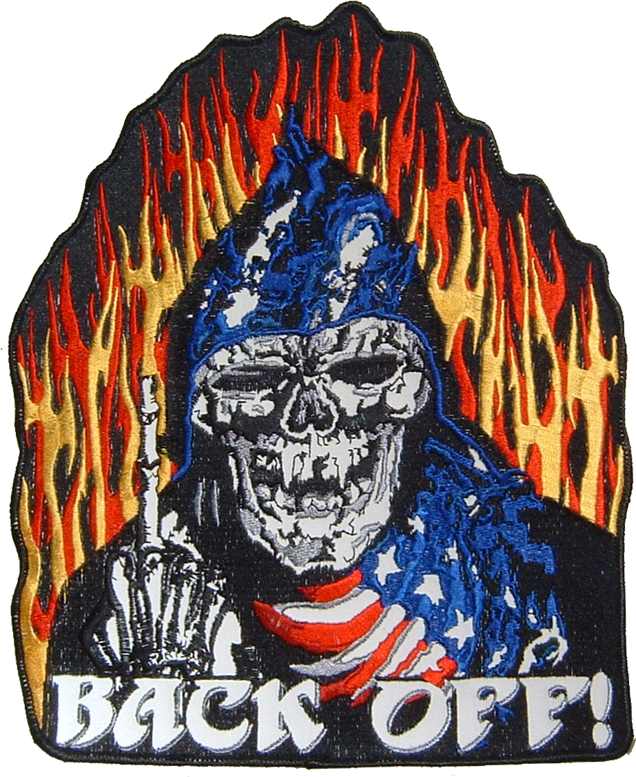 Grim Reaper Reflective Embroidered Patch - Illustration (948x1136), Png Download