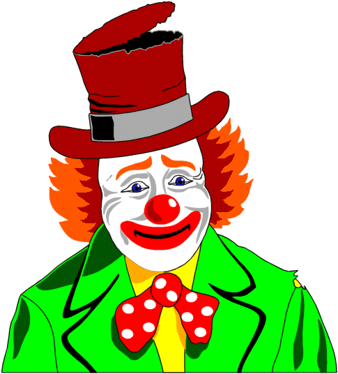 Clown Clipart Sad Clown - Circus Joker (493x544), Png Download