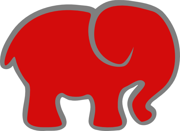 How To Set Use Red Elephant Clipart (600x436), Png Download