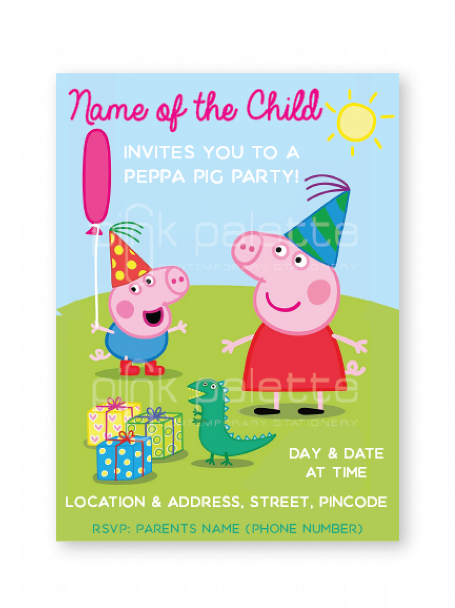 Peppa Pig Party E-invite - Peppa Pig My Birthday Party Dvd (1200x1200), Png Download
