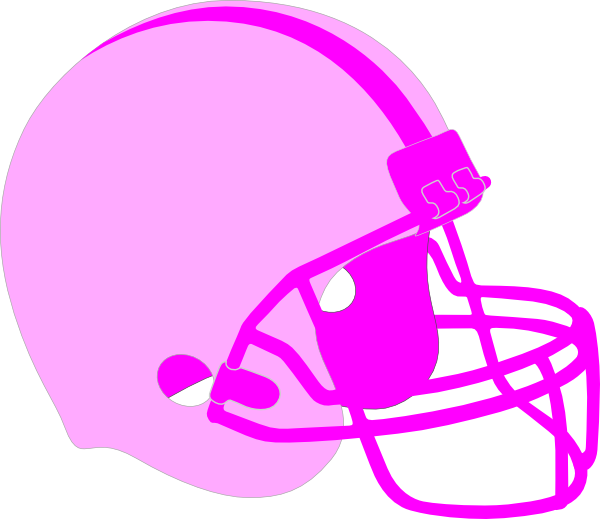Jpg Library Pink Helmet Clip Art At Clker Com - Green Football Helmet Clipart (600x519), Png Download