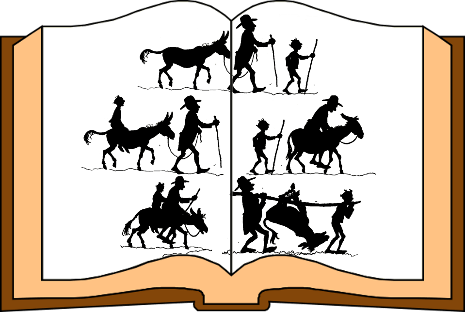 The Man, The Boy And The Donkey - Magazine (959x644), Png Download