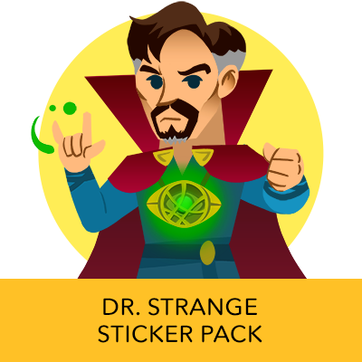 Disney Stickers - Dr - Strange - Telegram Sticker Dr Strange (400x400), Png Download