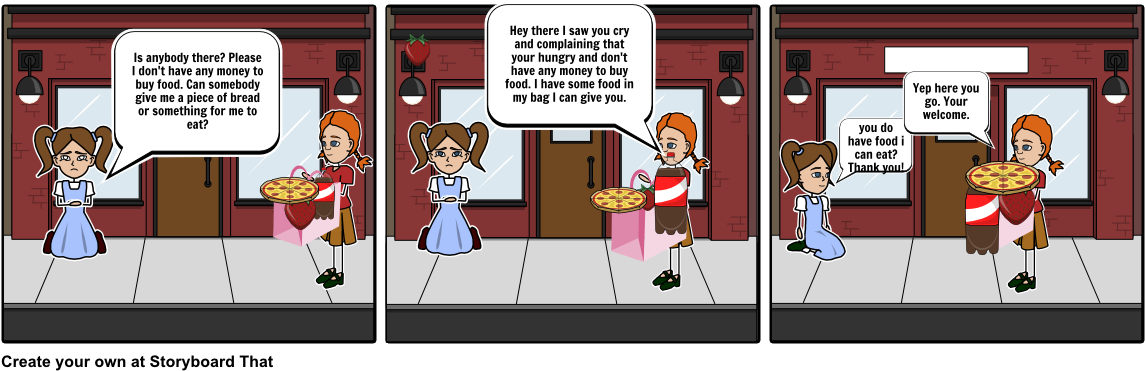 Corporal Works Of Mercy - Cartoon (1164x385), Png Download