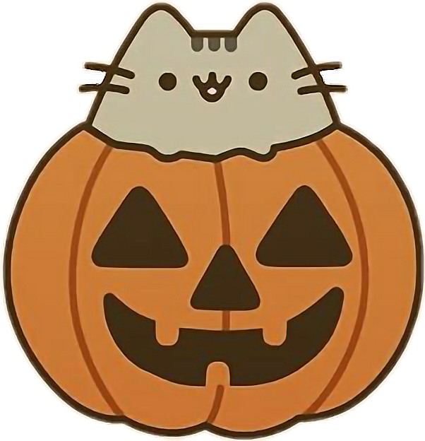Free Download Pusheen Sticky Notes Clipart Pusheen - Pusheen Halloween Png (602x624), Png Download