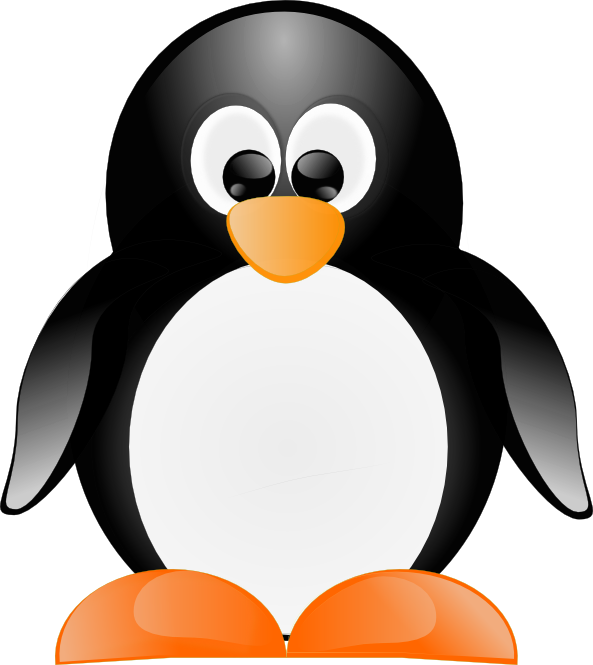 Vector Penguin - Vector Image Penguin (593x665), Png Download