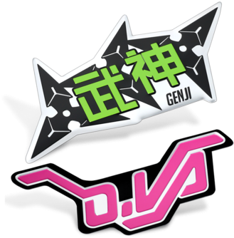 Powerangel Overwatch Genji D - Sticker (350x350), Png Download