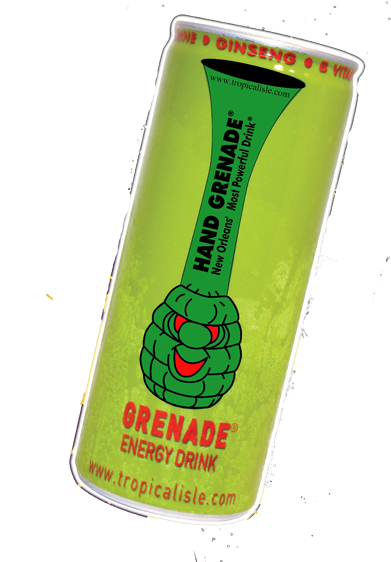Grenade Energy Drink - Hand Grenade (448x600), Png Download