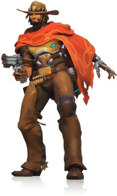 Mccree Completo - 3d Printed Overwatch Characters (400x400), Png Download