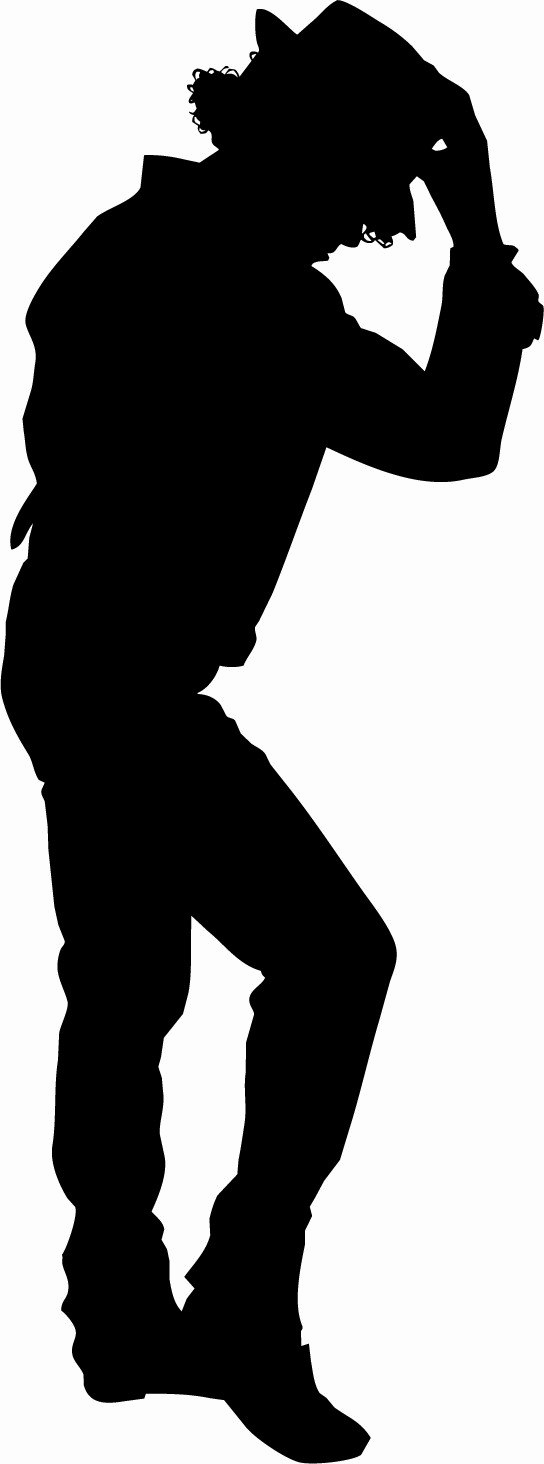 Michael Jackson Moonwalk Png Image Background - Michael Jackson Silhouette (544x1464), Png Download