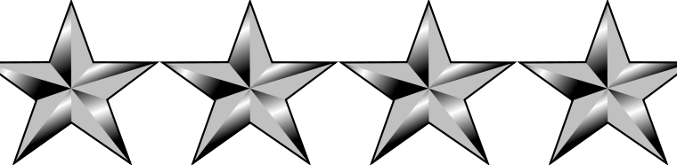 Hoteles 4 Estrellas En Florencia - 3 Star General Insignia (760x186), Png Download