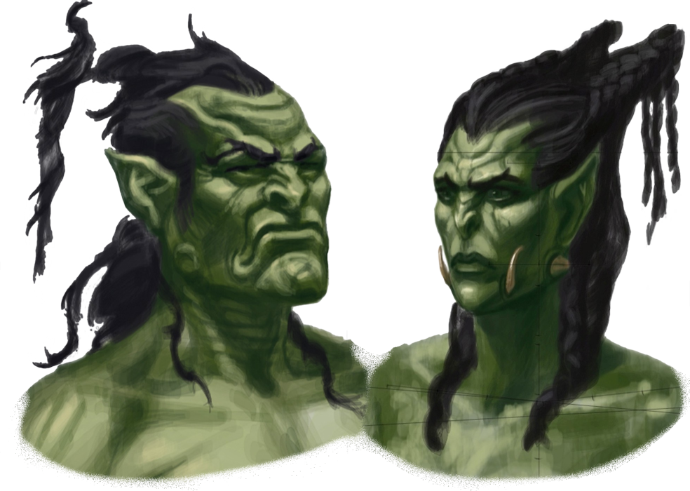 Orcs Adamovicz Skyrim - Skyrim Orc Concept Art (984x700), Png Download