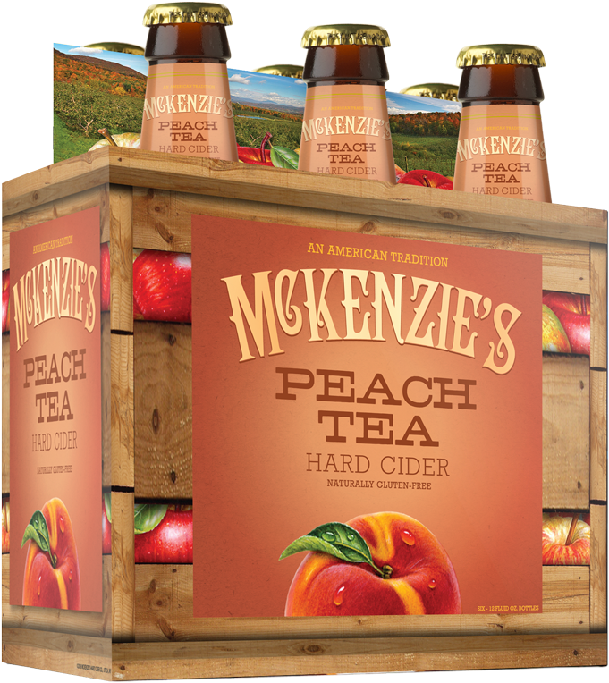Peach - Mackenzie Peach Tea Cider (800x800), Png Download