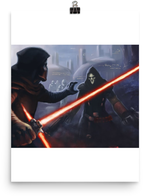 Kylo Ren Vs Reaper - Thumbnail (1000x1000), Png Download