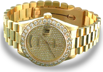 20071212140923 - Rolex Gold Watch Png (400x302), Png Download
