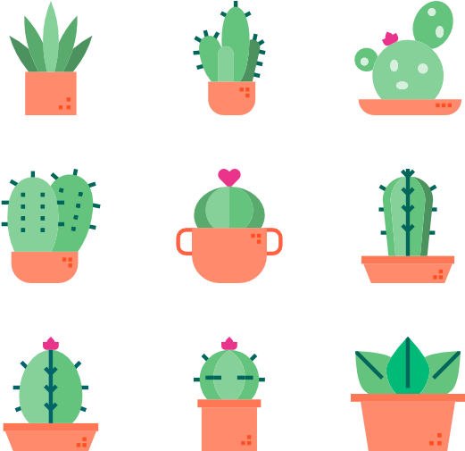 Cactus (600x564), Png Download