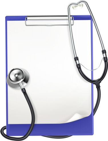 Doctor Equipment Clipart Source - Clip Art Medical Clipboard (389x500), Png Download