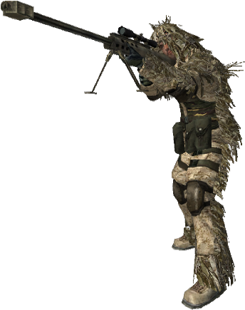 Sniper Png - Call Of Duty Sniper Character (353x438), Png Download
