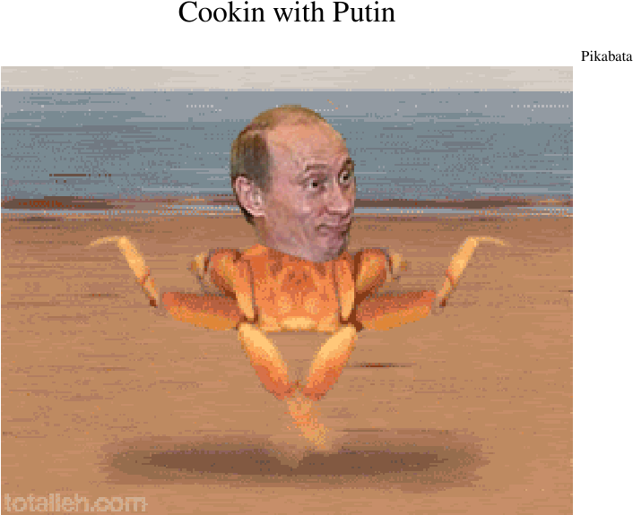 Cookin With Putin Sheet Music Composed By Pikabata - Путин Краб (850x1100), Png Download