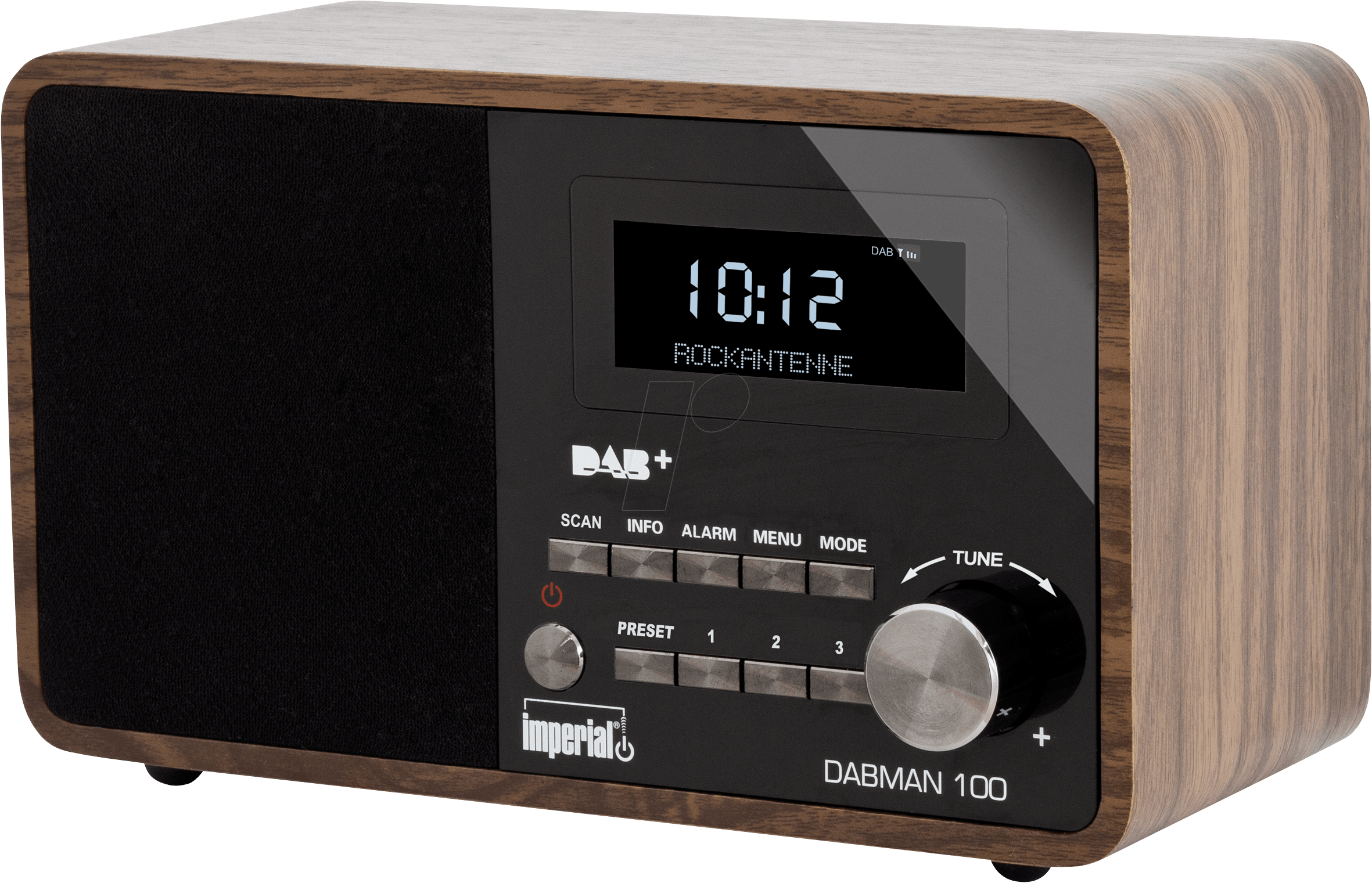 Dab/dab /fm Radio Imperial 22 220 - Imperial Telestar Dabman 100 Portable Digital Black (2362x1521), Png Download