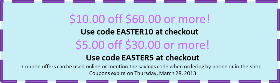 Easter 2013 Coupon From Richardsons Flowers - Easter (910x272), Png Download