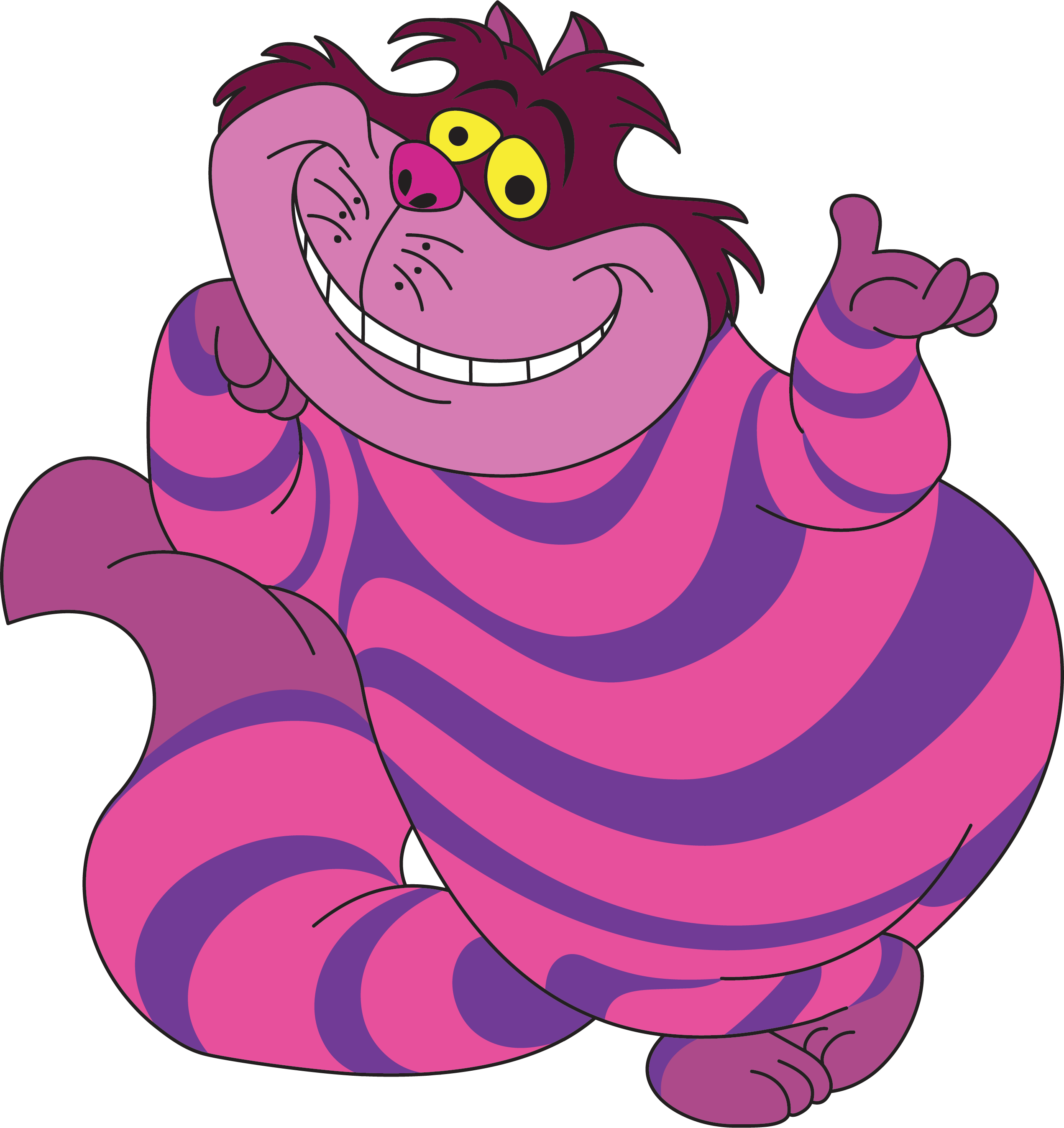 Best 15 Cheshire Cat Clipart Alice In Wonderland Photos - Alice In Wonderland Cat Vector (2544x2698), Png Download