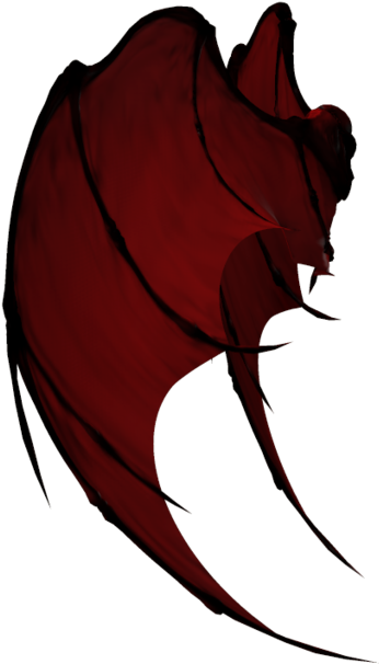 Demon Png Free Download - Dragon Wings From The Side (1024x639), Png Download