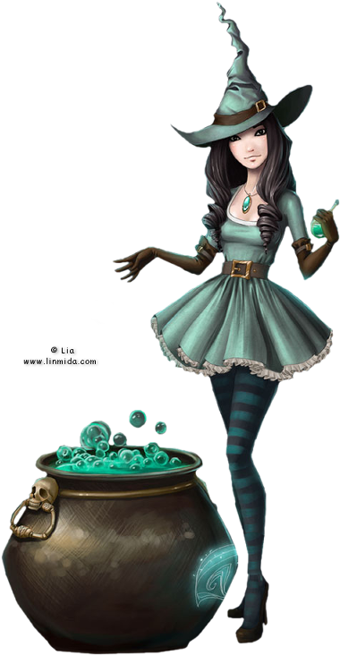 Amanda Witch✤png✤ - Ведьмы Картинки (402x746), Png Download