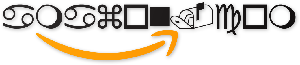 Amazon Logo In Wingdings - Graphic Design (1200x450), Png Download