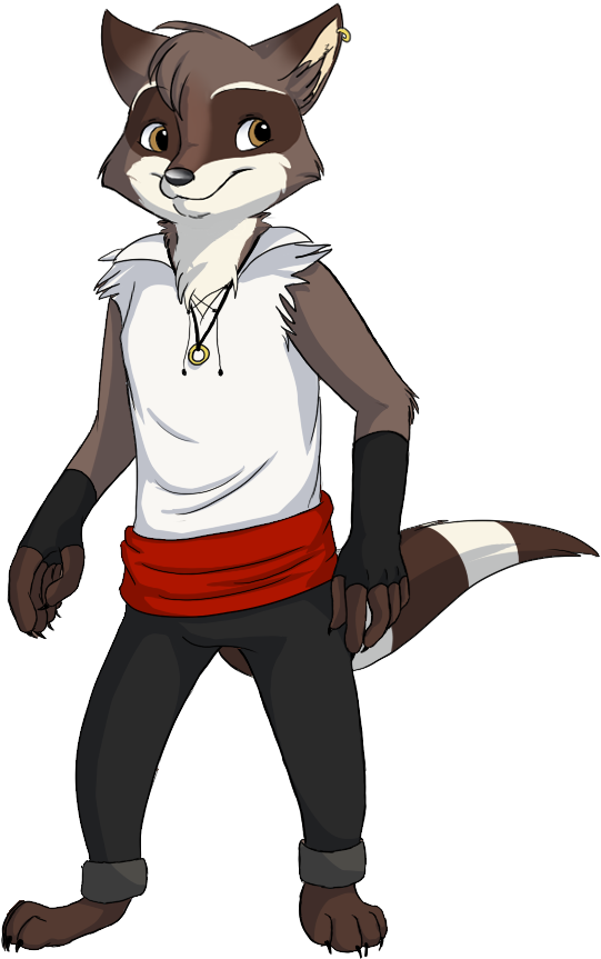 Anthro Raccoon - Draw An Anthro Raccoon (780x1000), Png Download