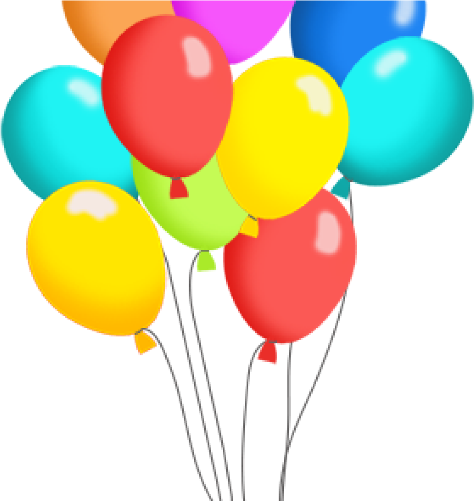 Free Banner Download Happy Balloons Huge - Clipart Birthday Balloons (1024x1024), Png Download