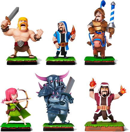 Six In-game Tournaments Will Be Organized, One Each - Clash Royale Figurine (435x441), Png Download